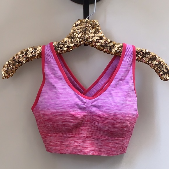 LAST ONE!🧘🏽‍♀️Pink Ombré Dip Dye Sports Bra - Picture 8 of 8